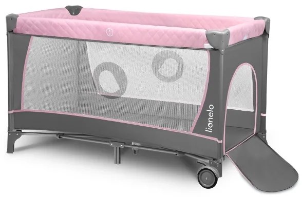 Lionelo - Utazóágy FLOWER Flamingo