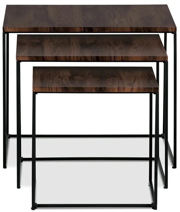 Dohányzóasztal 60×60 cm, MDF, Dió. AF-3008 WAL