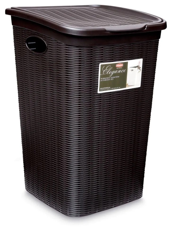 STEFANPLAST Elegance szennyeskosár 50 L, barna