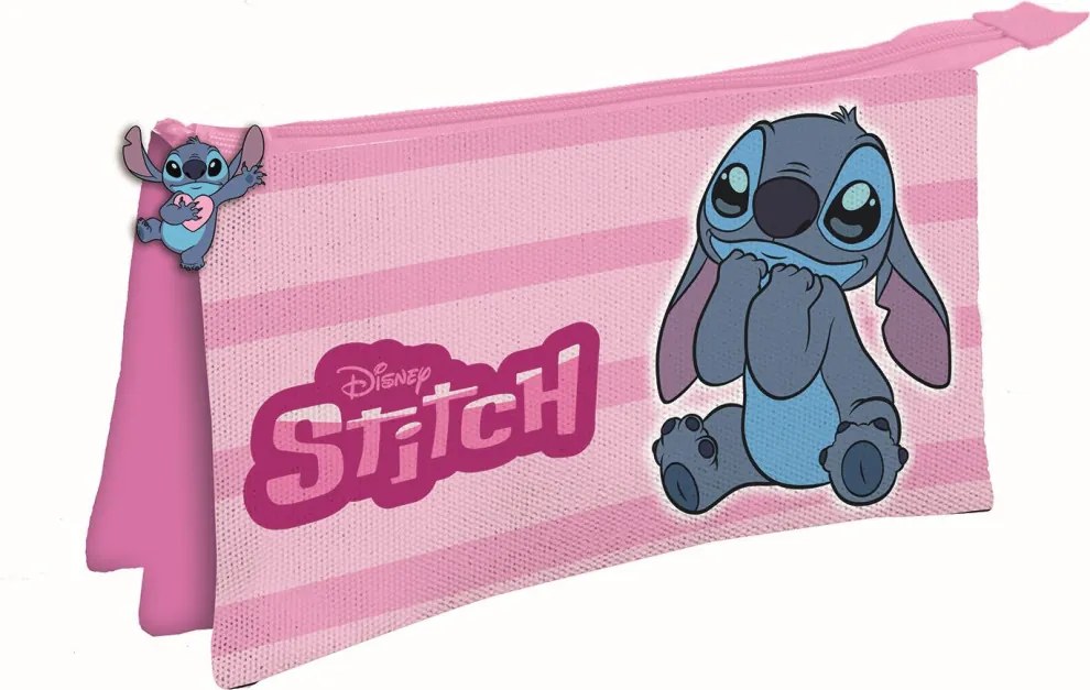 Disney Lilo és Stitch, A csillagkutya Lovely 3 rekeszes tolltartó 22 cm