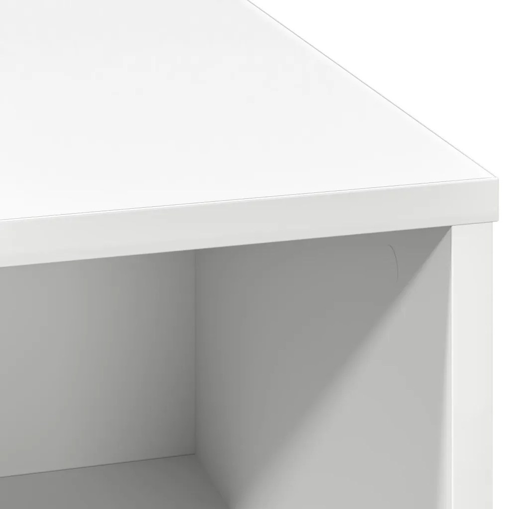 LED-es oldalszekrény Fehér 71x34,5x75 cm Mérnöki Fa