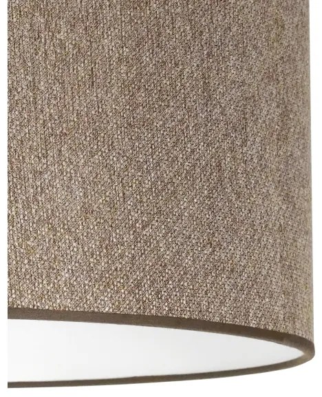 Duolla - Csillár zsinóron ROLLER ECO RECYCLING 1xE27/15W/230V átm. 45 cm barna