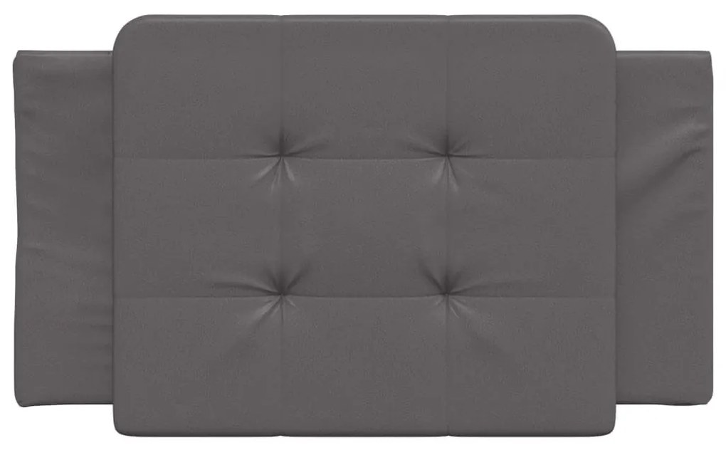 szürke műbőr fejtámla párna Zadar 80 cm