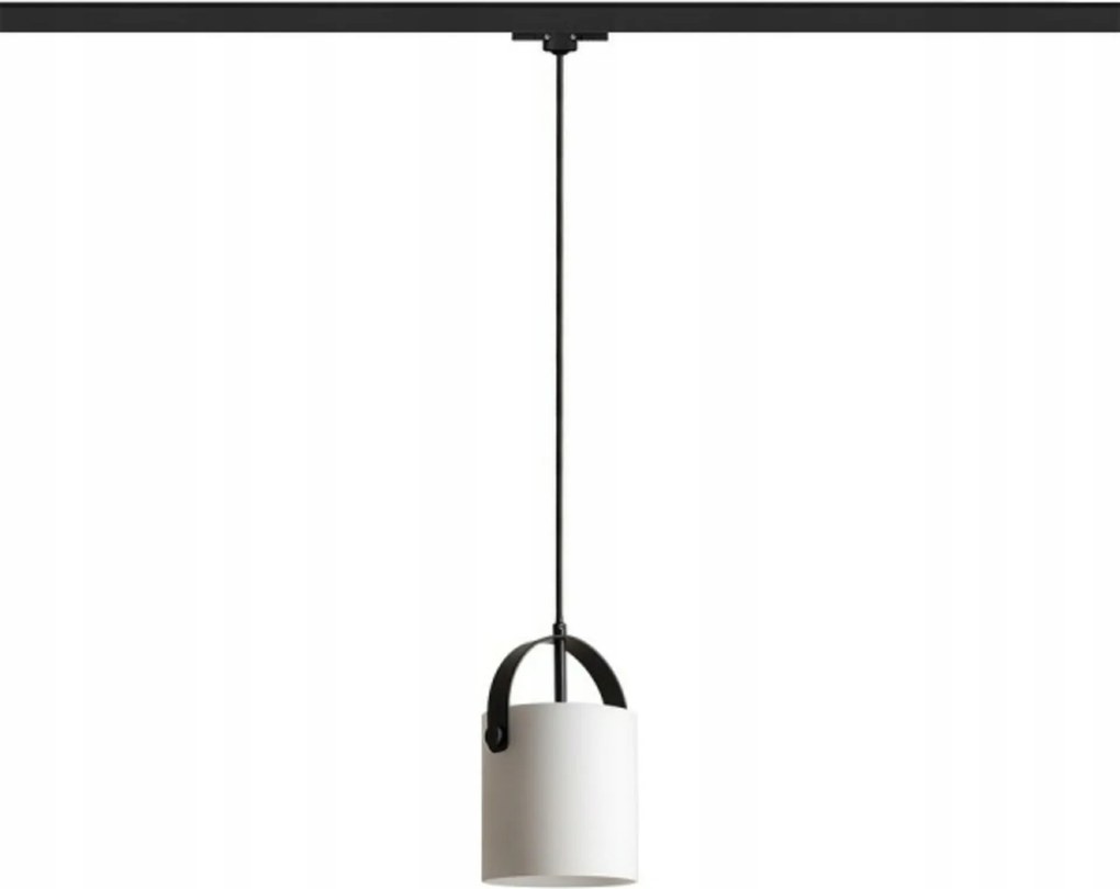 Rendl Julietta 16 függeszték háromfázisú sínre, opál/fekete, E27