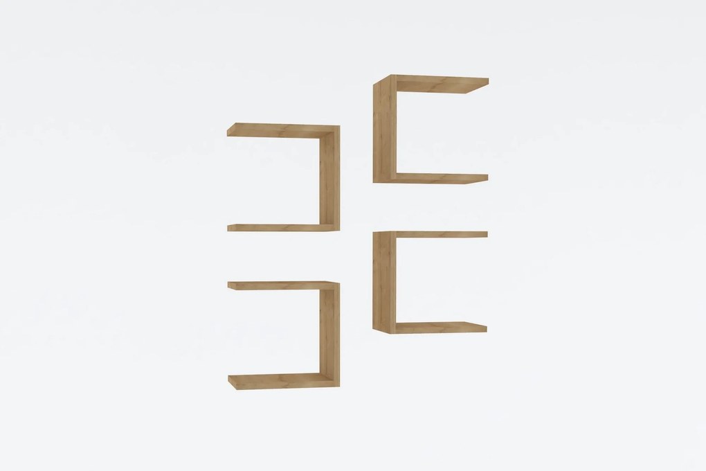 Fali polc Base - Sapphire Oak