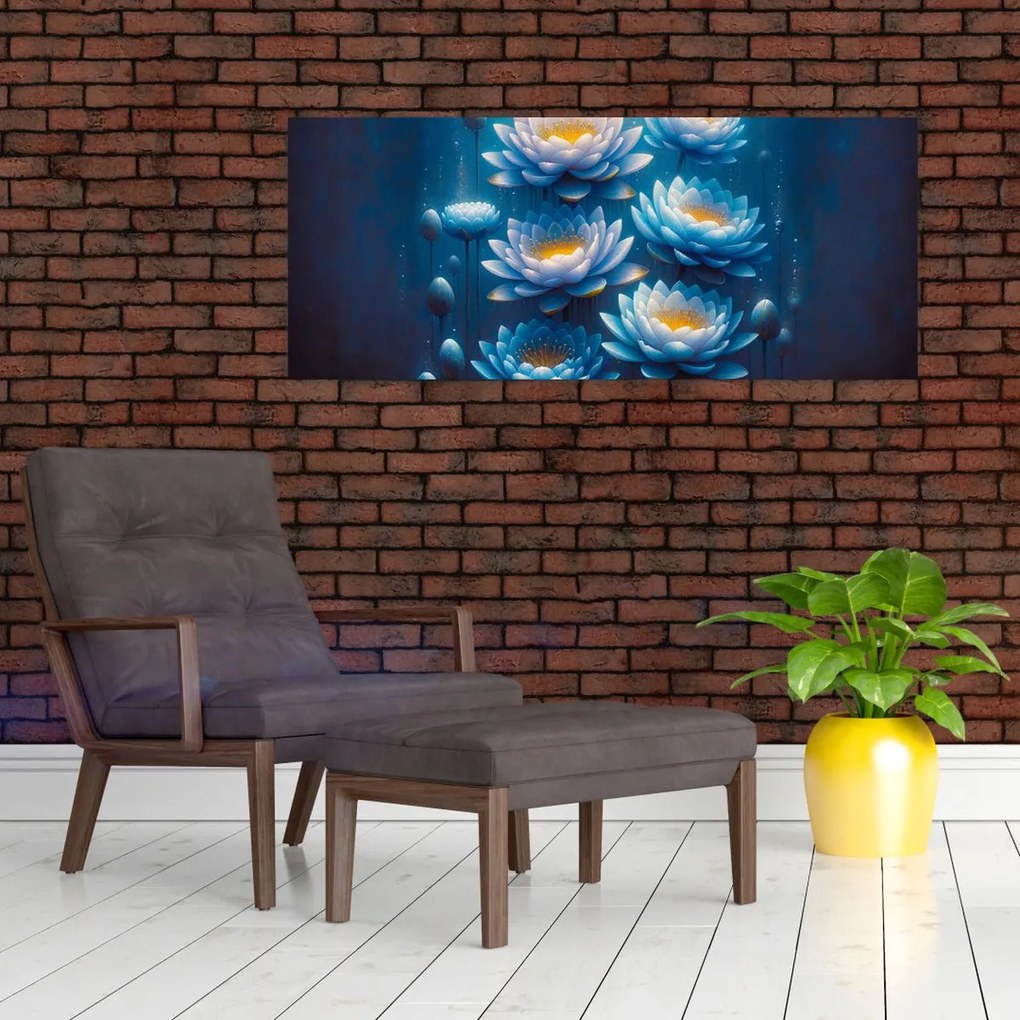 Kép - Tavirózsák a víz alatt (120x50 cm)