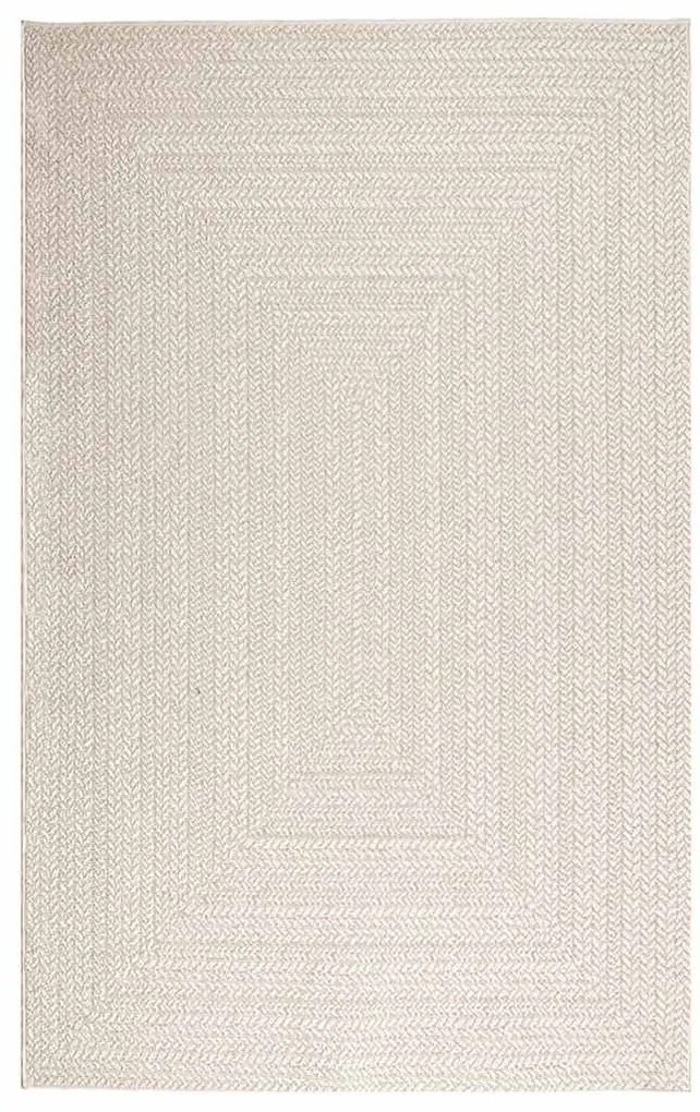 ZIZUR krém juta hatású beltéri és kültéri szőnyeg 160x230 cm