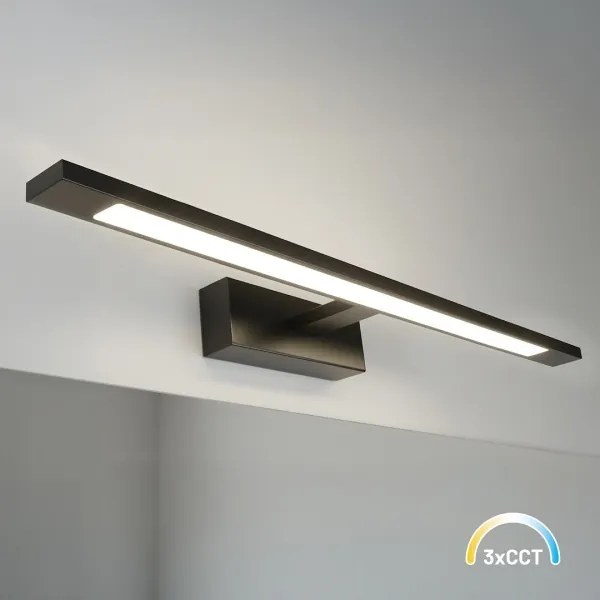 Fürdőszobai LED tükörvilágítás KLIMT LED/12W/230V 3000/4000/6000K 60 cm IP44 fekete