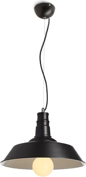RENDL GOLDIE 36 függőlámpa fekete/fehér 230V LED E27 30W