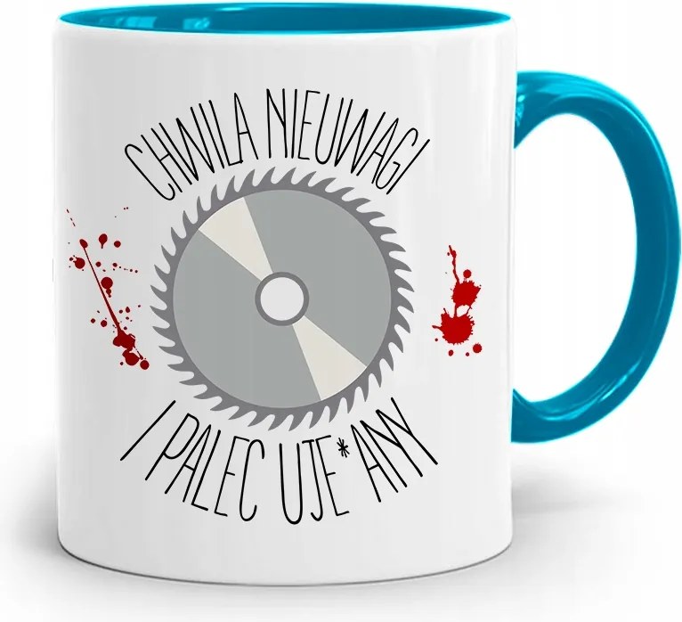 Kék Asztalos Ujj Bögre fényképes nyomattal