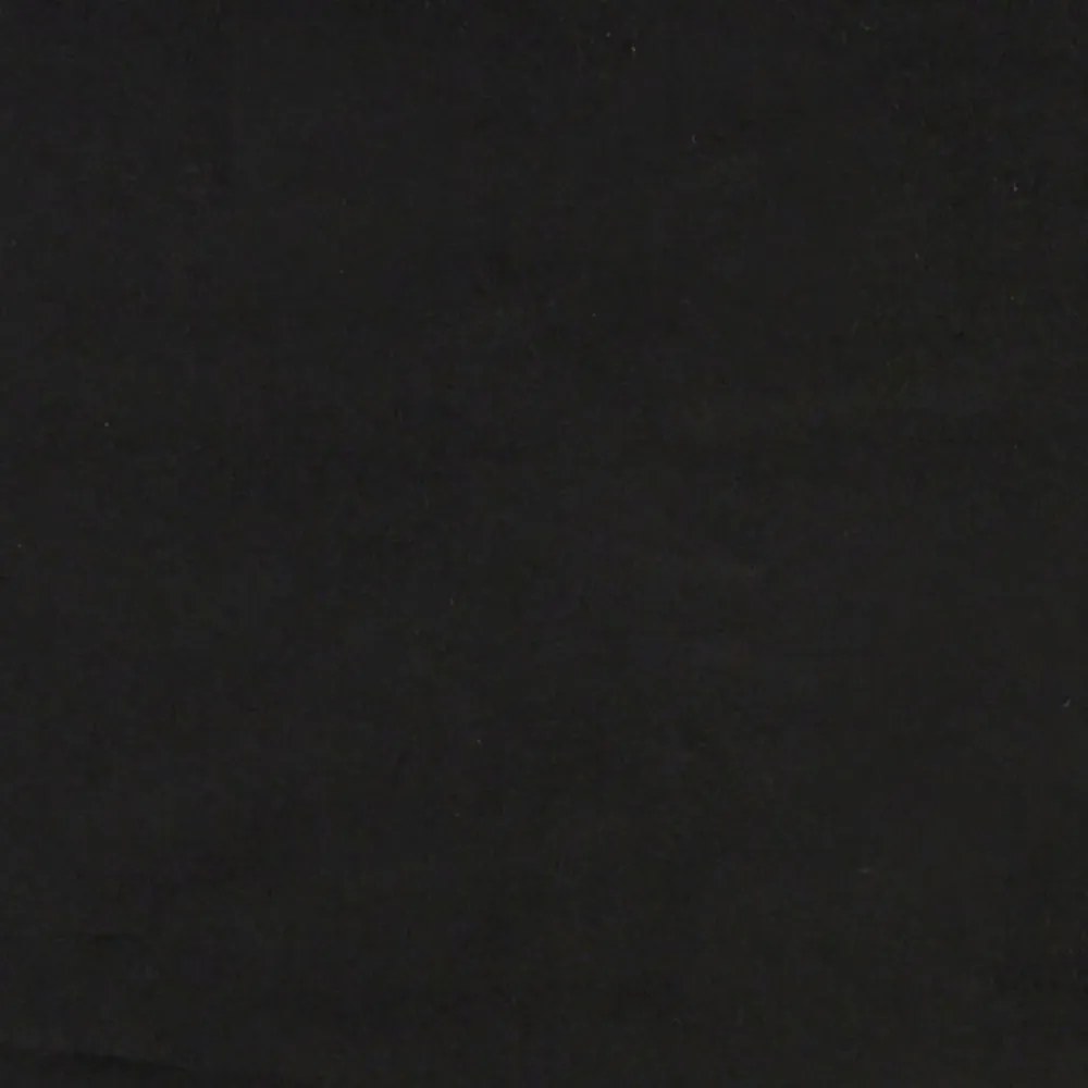 fekete bársonypad 108x79x79 cm