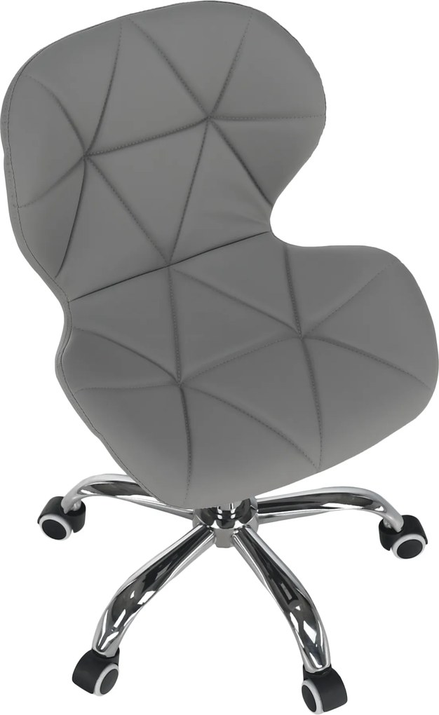 Irodai fotel, szürke/króm, ARGUS NEW