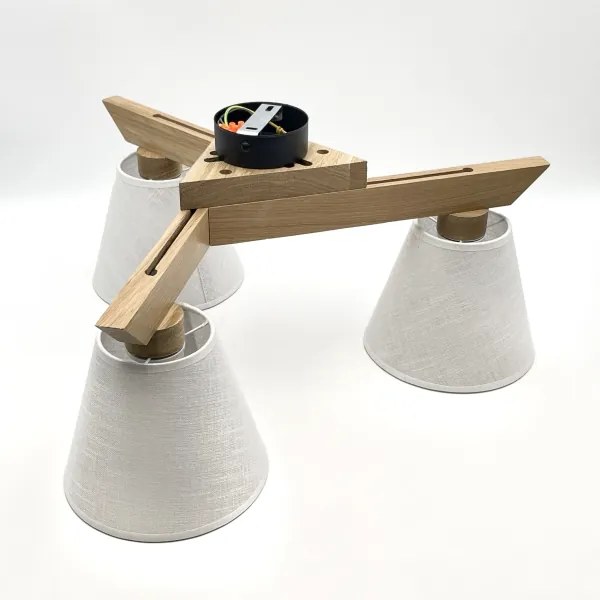 Fali lámpa ANTONIO 3xE14/40W/230V tölgy