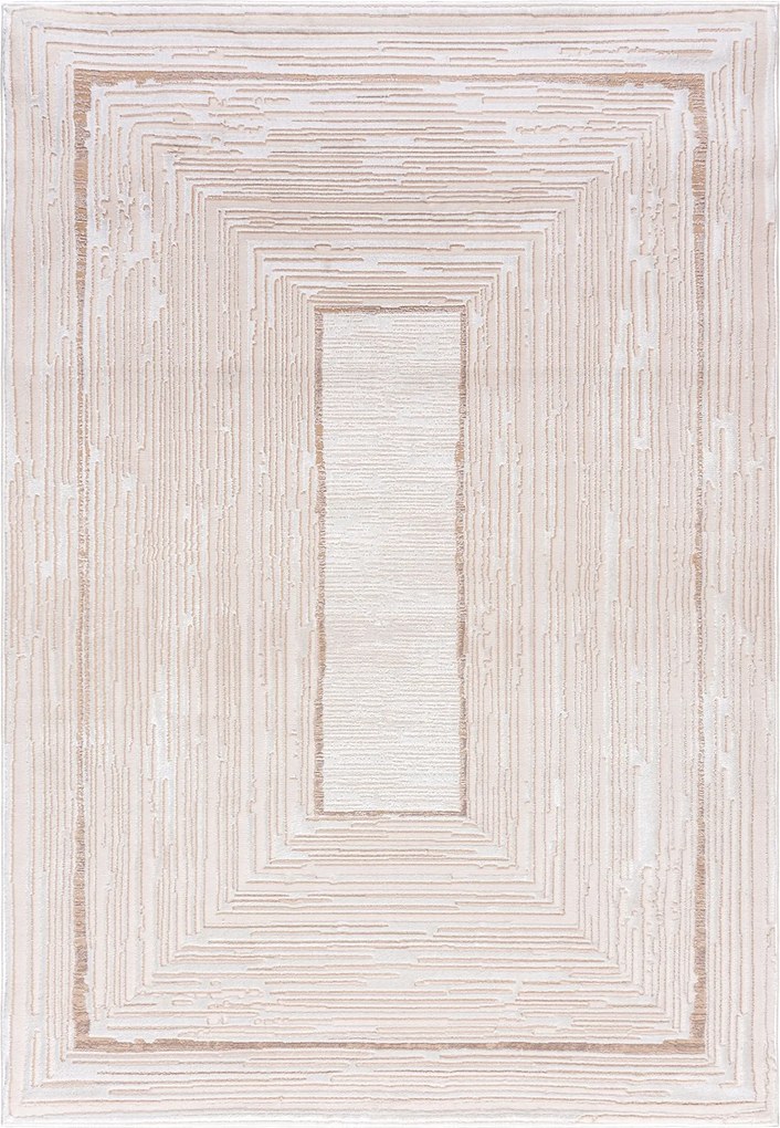 Hera Szőnyeg 160x220 Stílusos Modern Divatos Fényes Krém Bézs w06