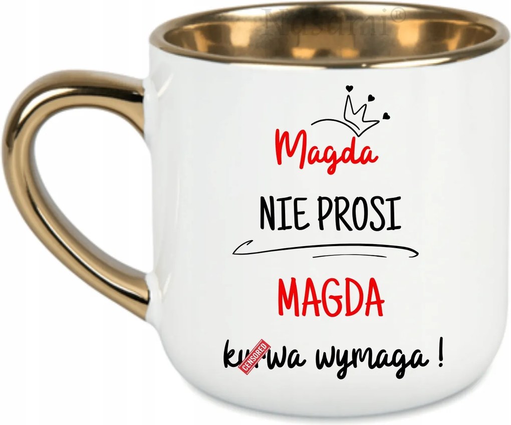 Elegáns bögre Magda nem kér Magda igényel Vita 400 Fehér