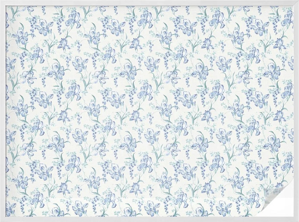 Öntapadós Ablakfólia Adatvédelem Kék virágok 200x146