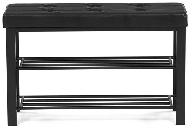 Fekete Fém Cipős Szekrény. ABO-W2012 BK