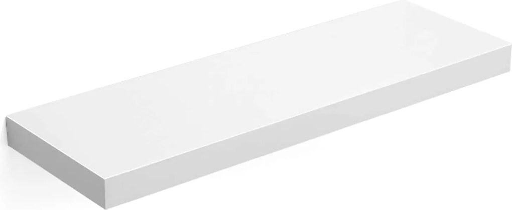 Fali polc 60x20x3,8 cm, fehér