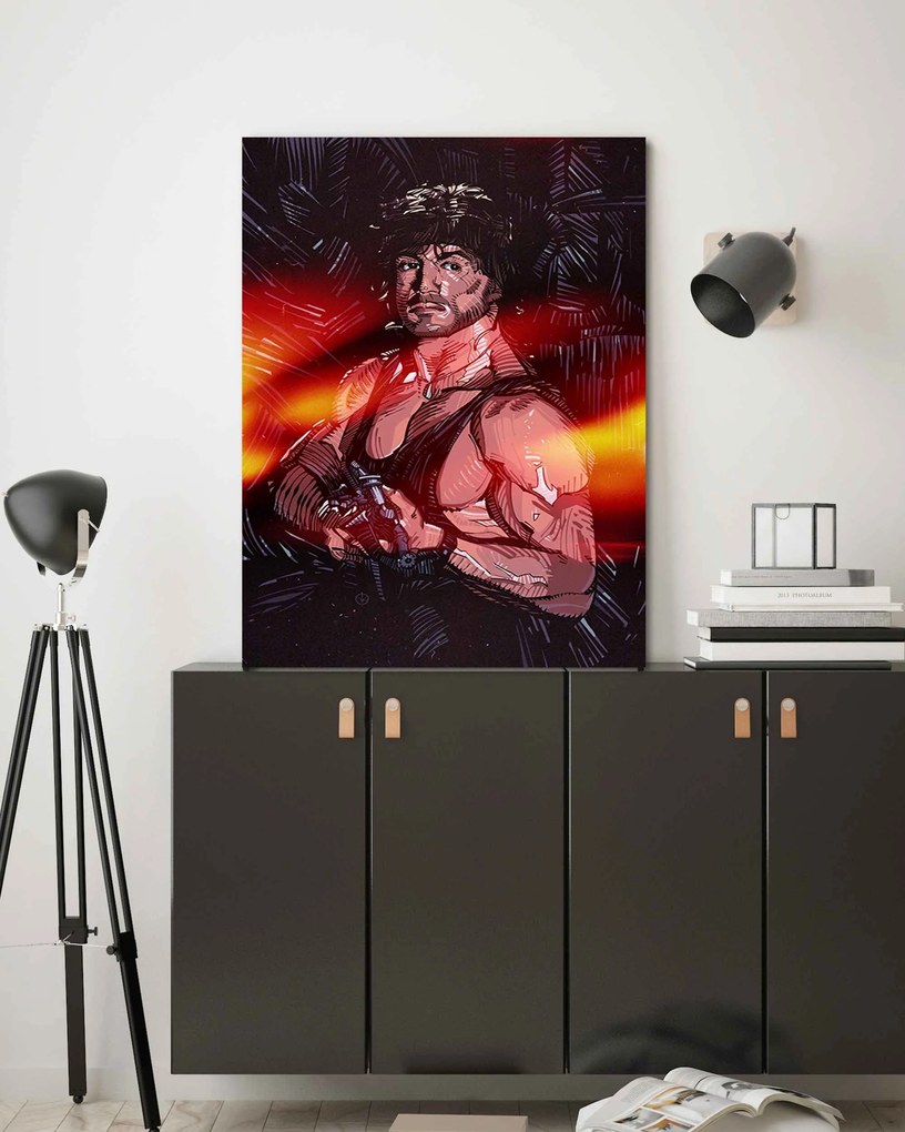Gario Vászonkép Rambo, Sylvester Stallone - Nikita Abakumov Méret: 70 x 100 cm