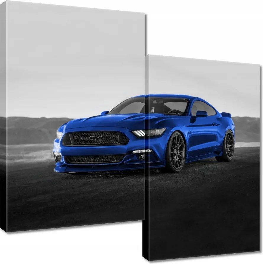 Vászonkép 60x60 Kék Ford Mustang