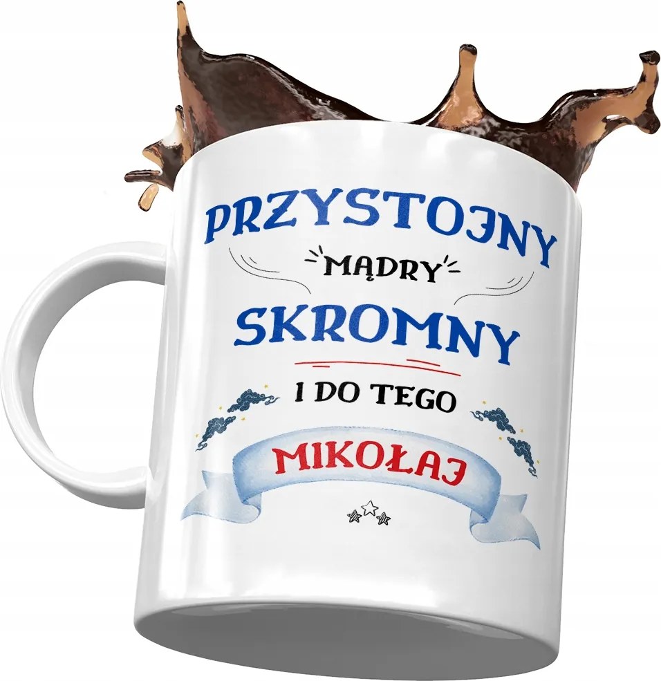 Bögre Mikulás Barát Ajándék Nyomtatott Fotóval