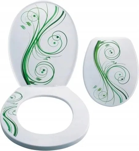 Fürdőszobai Wc-ülőke Wc-hez Univerzális Jázmin Mintás