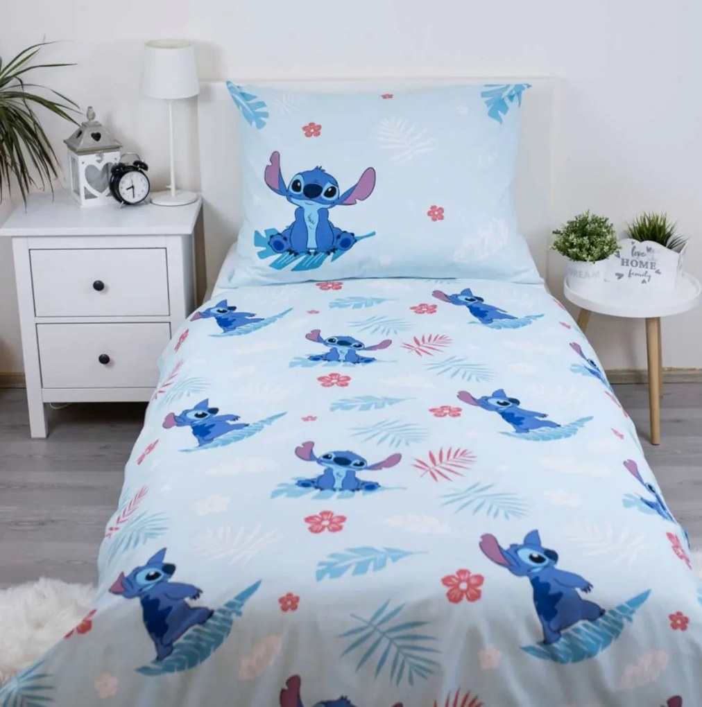 Disney Lilo and Stitch ágyneműhuzat 140x200cm+90x70cm Setino