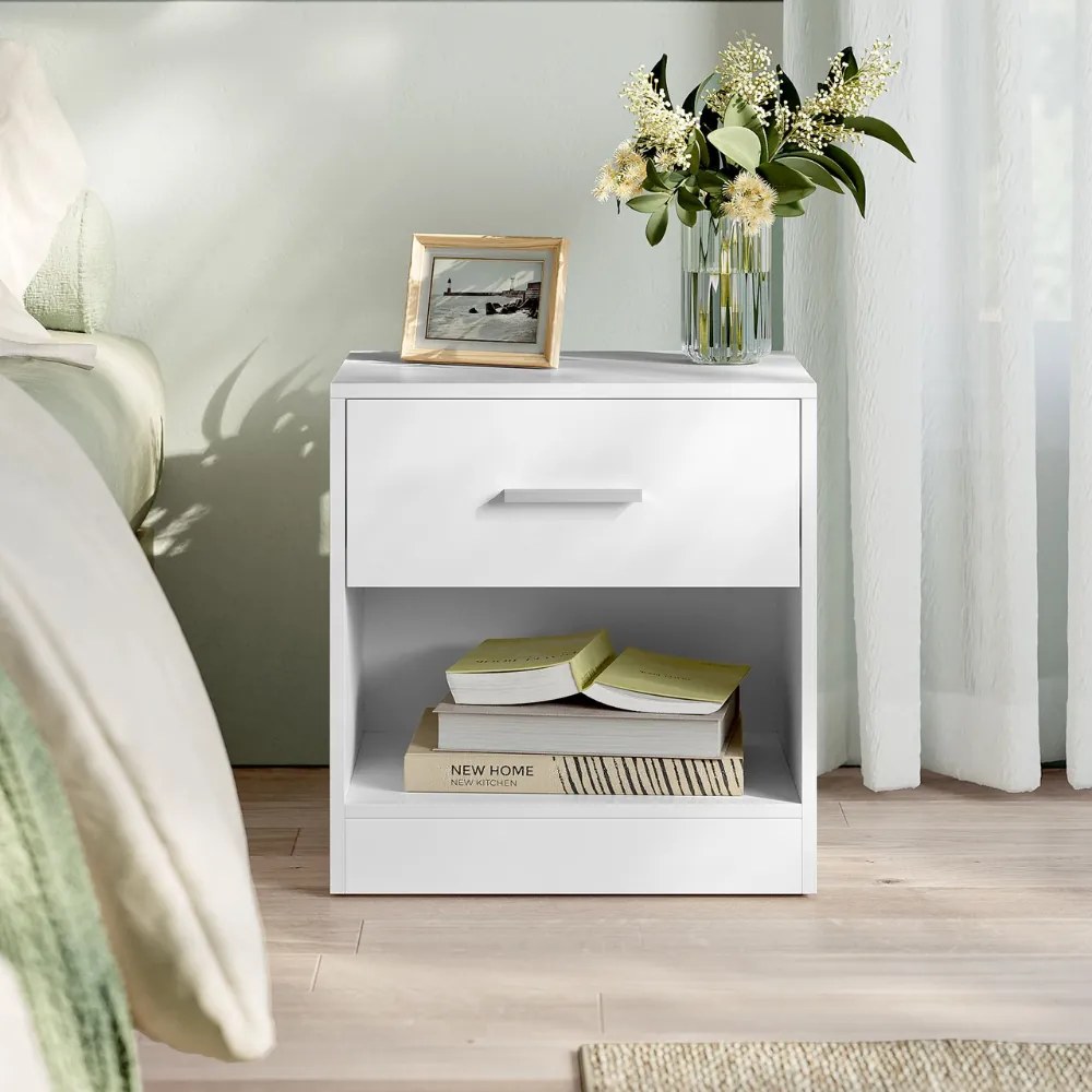 Éjjeli szekrény COSTA, 28x39x41cm, fehér Vasagle
