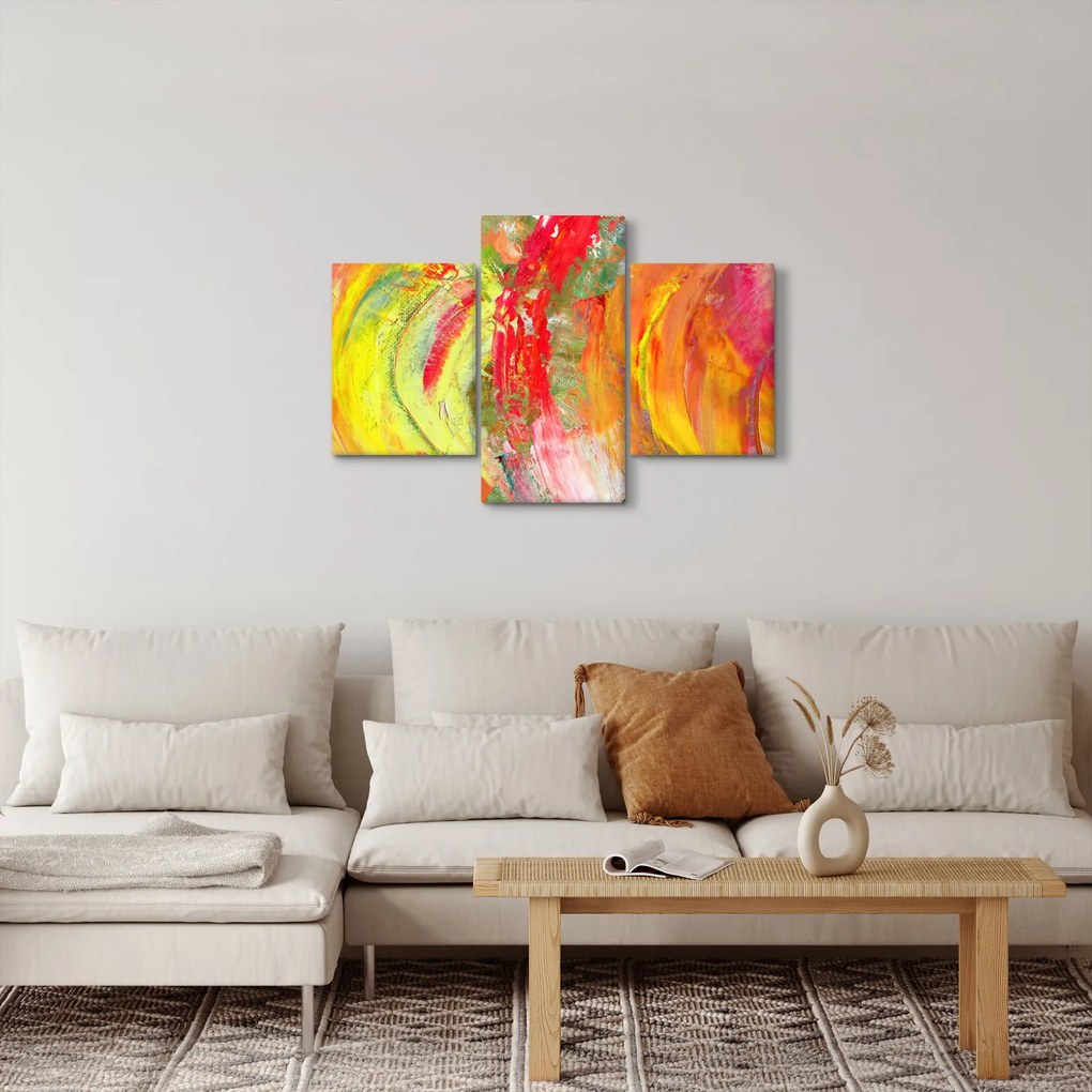 Absztrakció kép - festmény (90x60 cm)
