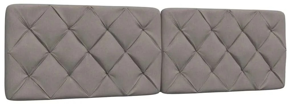 ágy matraccal Taupe 200x200 cm szövet