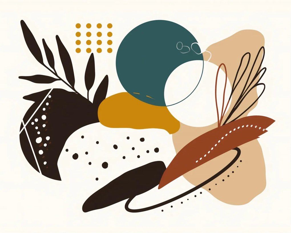 Poszter 50x40cm Virágos kaleidoszkóp