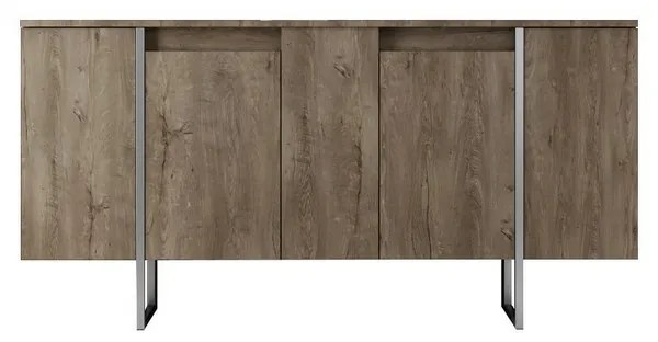 Luxe Walnut and Silver szekrény