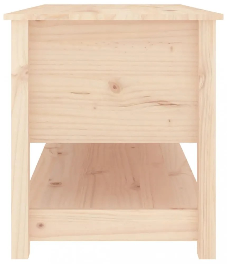 tömör fenyőfa dohányzóasztal 102 x 49 x 55 cm