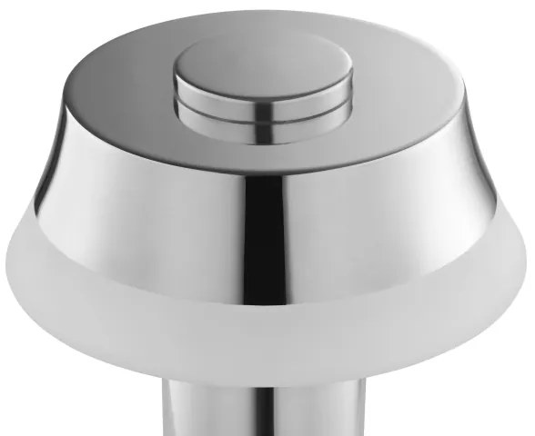 Brilliant - LED fényerőszabályozható tölthető érintős asztali lámpa KINICH LED/2,5W/5V 2700K fényes króm