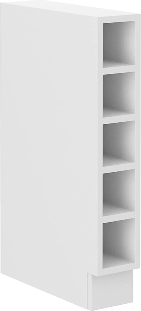 Alsó nyitott szekrény, fehér, LULA 15D OTW BB