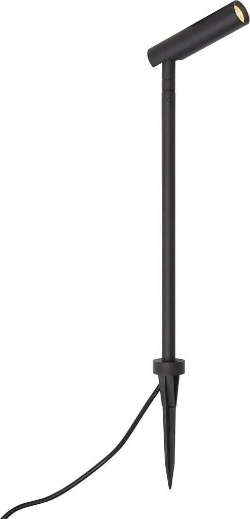 Modern kerti spotlámpa 12V fekete 10cm LED-del IP65 - Voltaire Lino