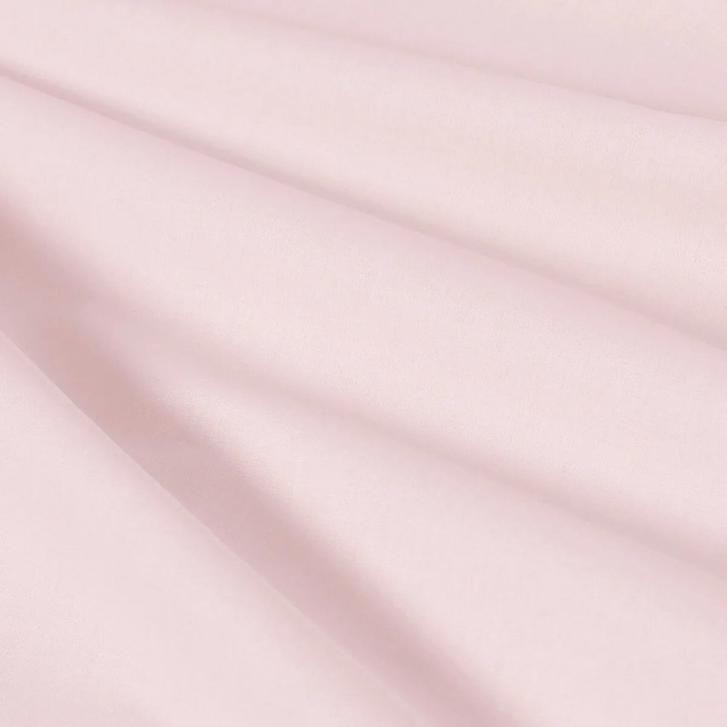 Goldea gyermek pamut ágyneműhuzat duo - rózsaszín masnik, púderrózsaszín hátoldal 150 x 200 és 50 x 60 cm