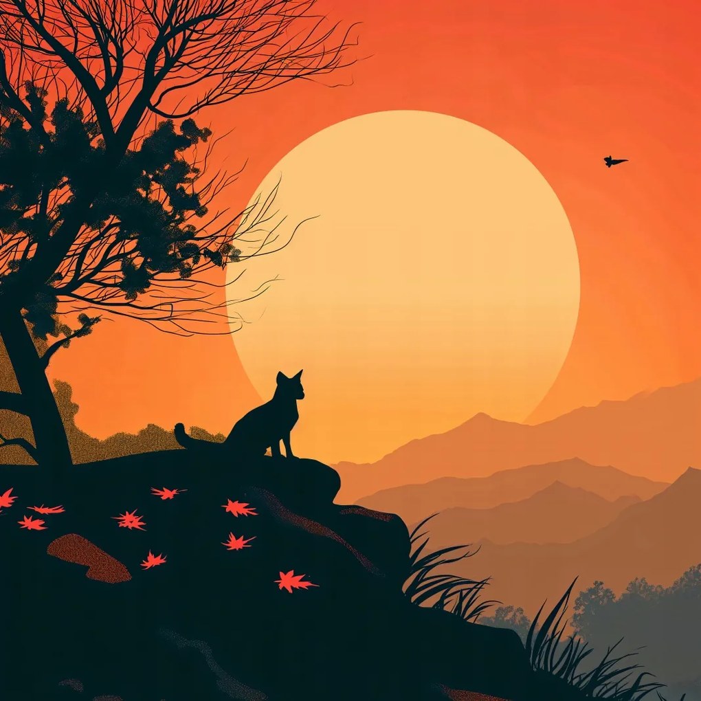 Poszter 30x30cm Macskahegy