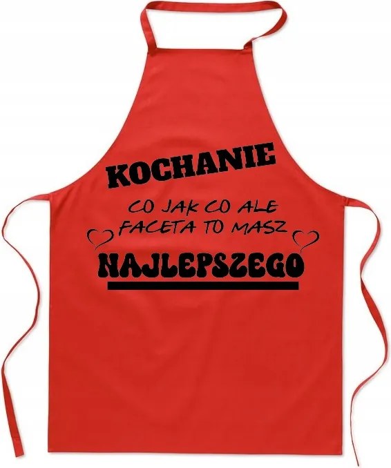 Konyhai kötény Valentin napra Megvan a legjobb pasi Ajándék