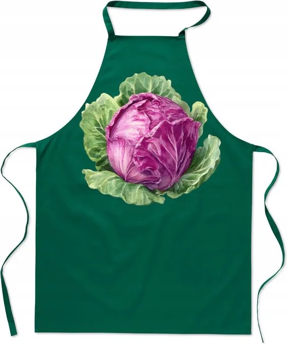 Konyhai kötény Piros Káposzta Divatos Nyomtatott Zöldség Ajándék