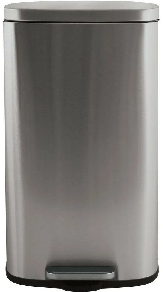 Spirella Soft-close Akira pedálos hulladékgyűjtő 50 l, csiszolt rozsdamentes acél, 50 l