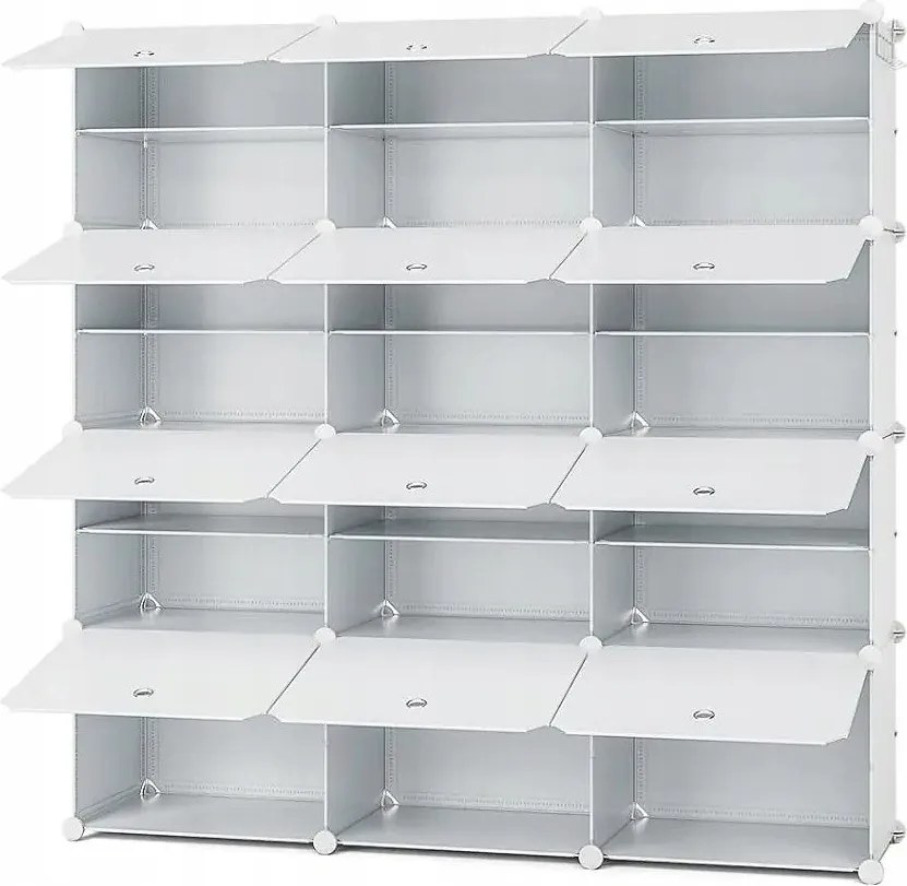 Hogler 3869 Variálható polcrendszer 12 modulos, 124 x 124 x 32 cm, fehér