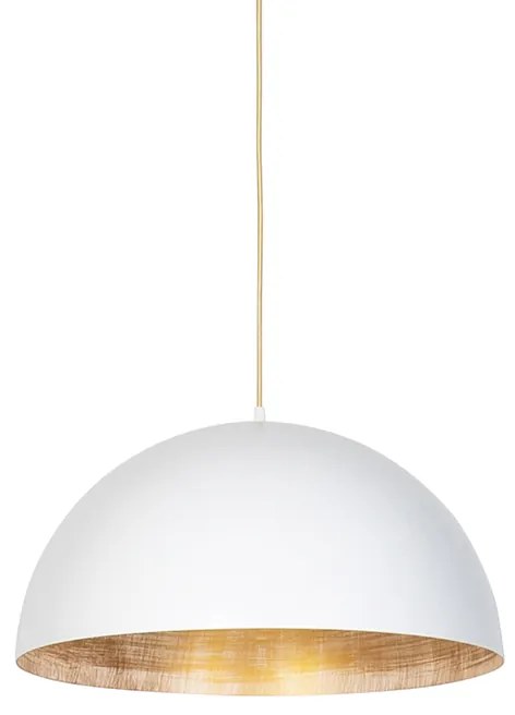 Ipari függőlámpa fehér arannyal 50 cm - Magna Eco