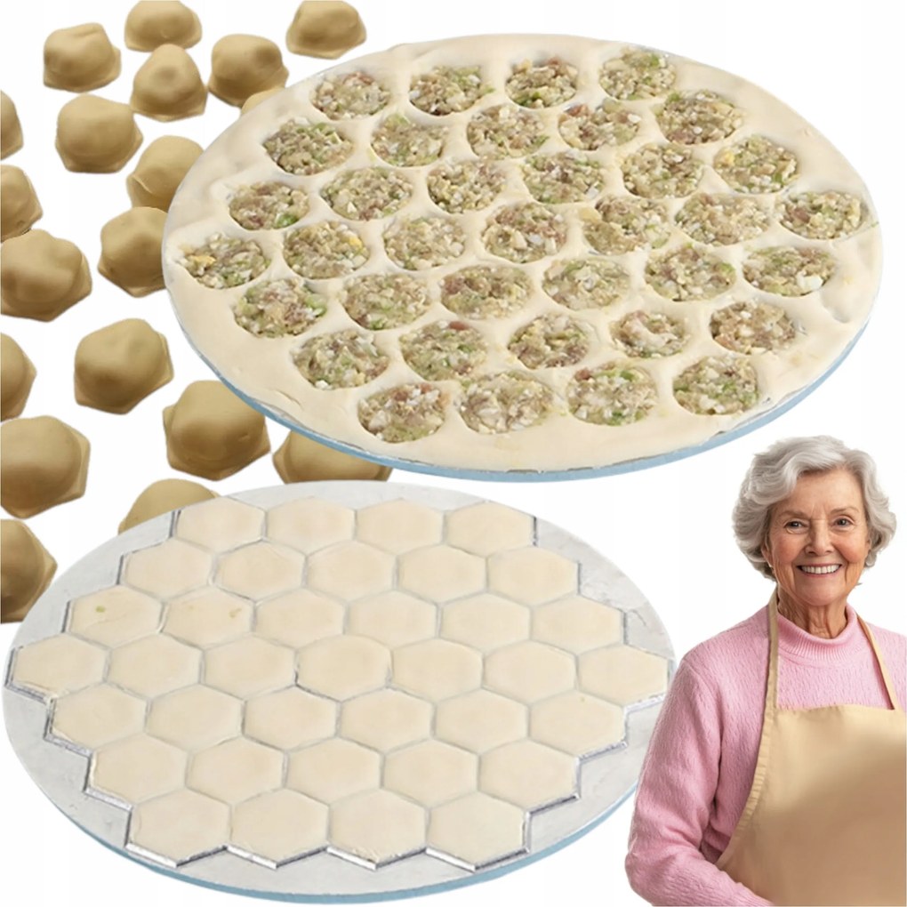 Ravioli Gombóc Tésztavágó Forma Tortellini Gombócokhoz 37db XL