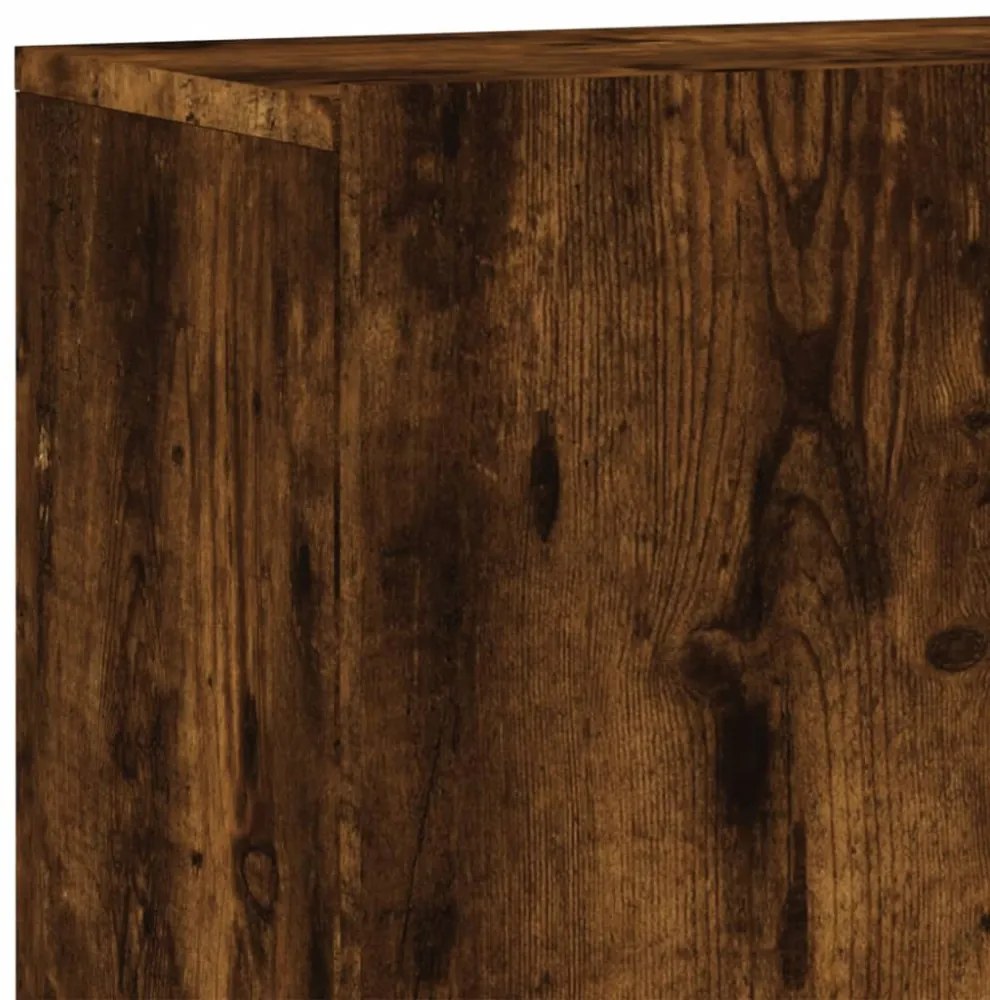 füstös tölgy színű falra szerelhető TV-szekrény 100x30x41 cm