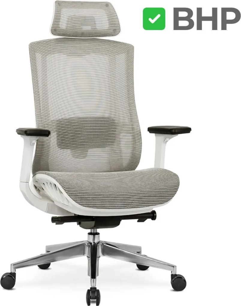 Forgószék ergonomikus kialakítással, bézs színben. SKY