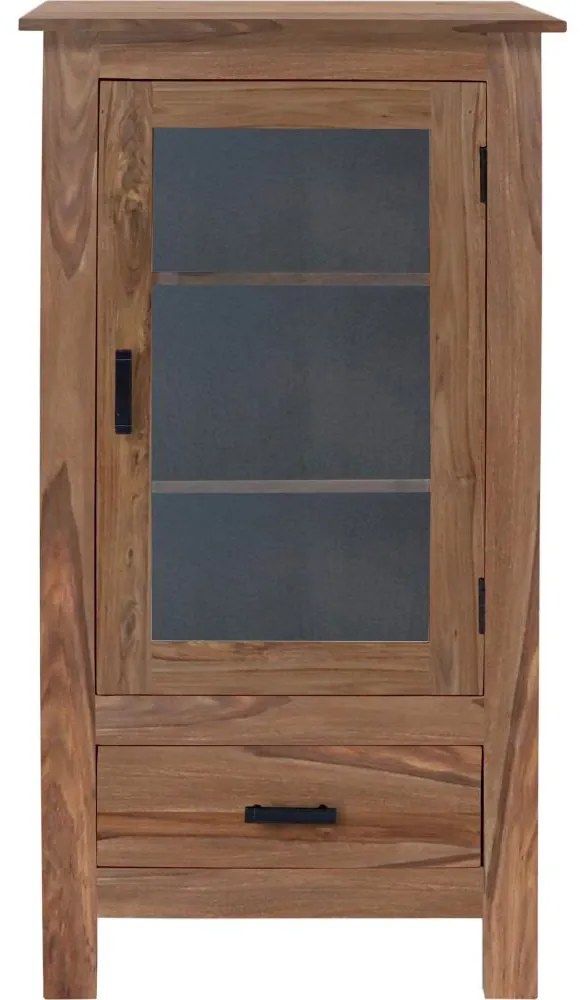 Könyvespolc RAMI 120x60 cm tömör fa/rózsafa