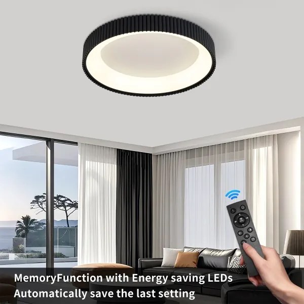 BRILAGI - LED dimmelhető mennyezeti lámpatest FALCON MODERN LED/54W/230V 60 cm fekete + távirányító