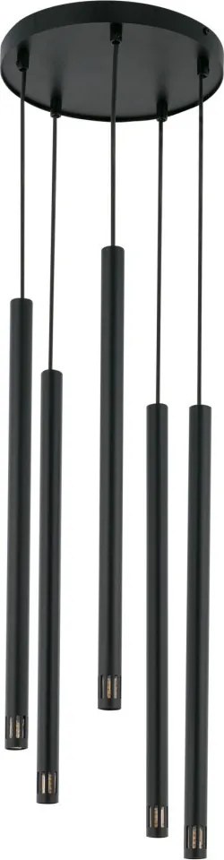 SIGMA LIGHTING 33228 SOPEL Többágú Függesztett Lámpa Fekete G9 IP20