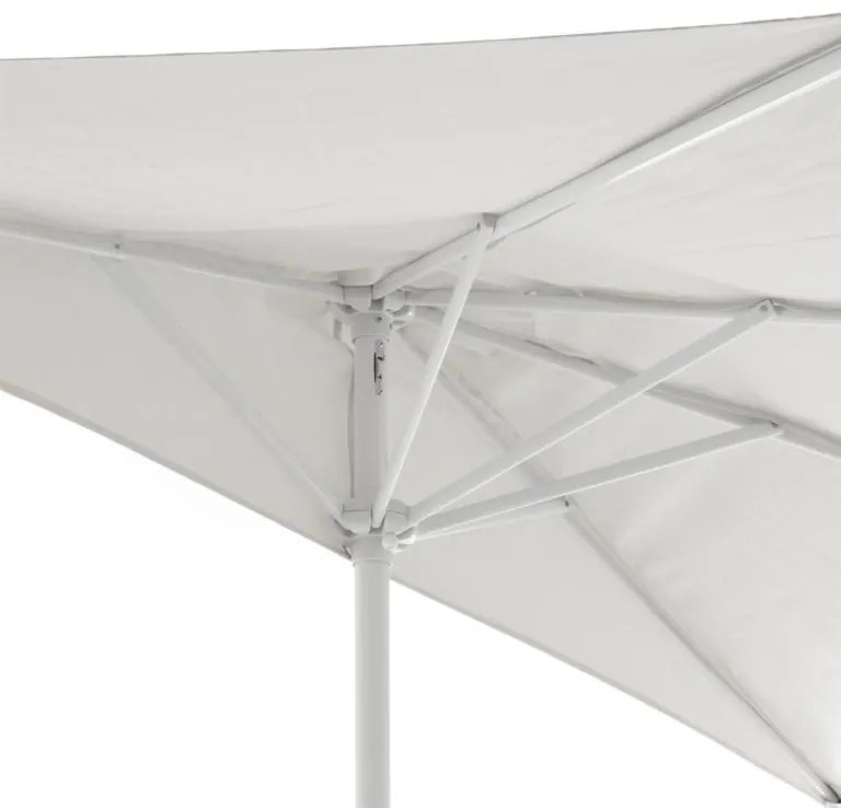 GARTHEN Félköríves kerti napernyő fehér 270 cm